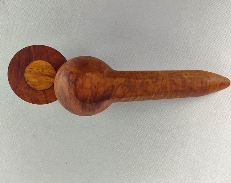 Briarwood Smoking Pipe with Bubinga Inlayed Cap