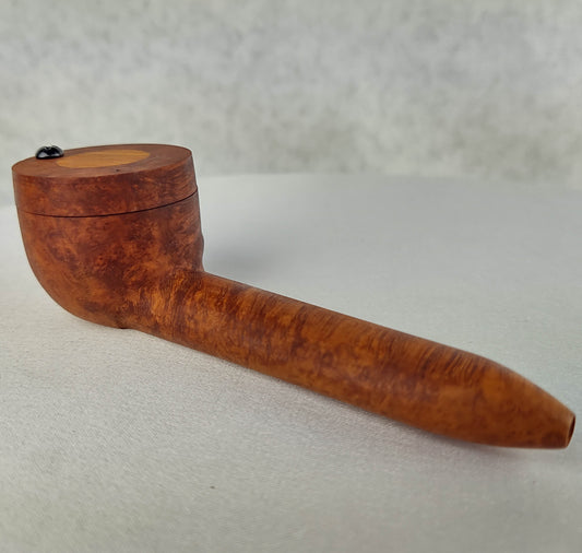 Briarwood Smoking Pipe with Bubinga Inlayed Cap