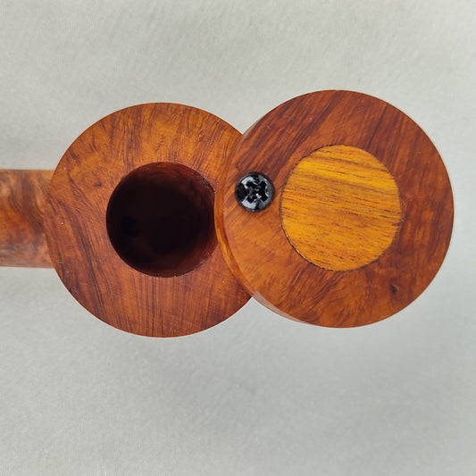 Briarwood Smoking Pipe with Bubinga Inlayed Cap