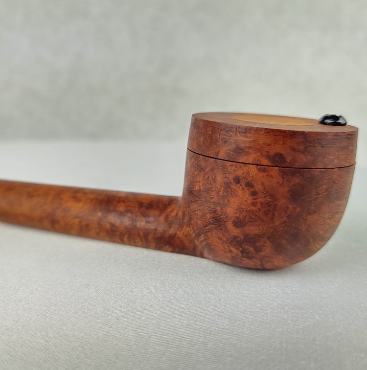 Briarwood Smoking Pipe with Bubinga Inlayed Cap