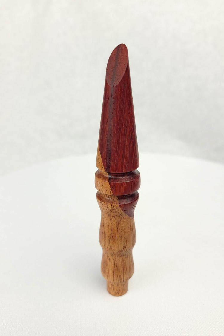 Hand Turned Mahogany and Padauk Scraper and Tamper Combo