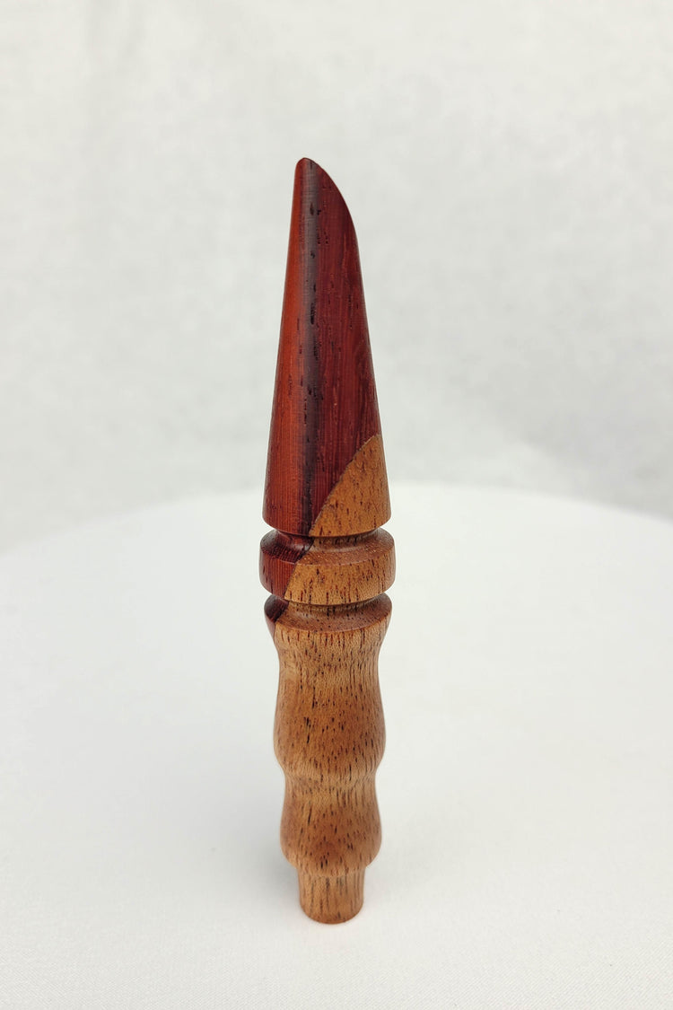 Hand Turned Mahogany and Padauk Scraper and Tamper Combo