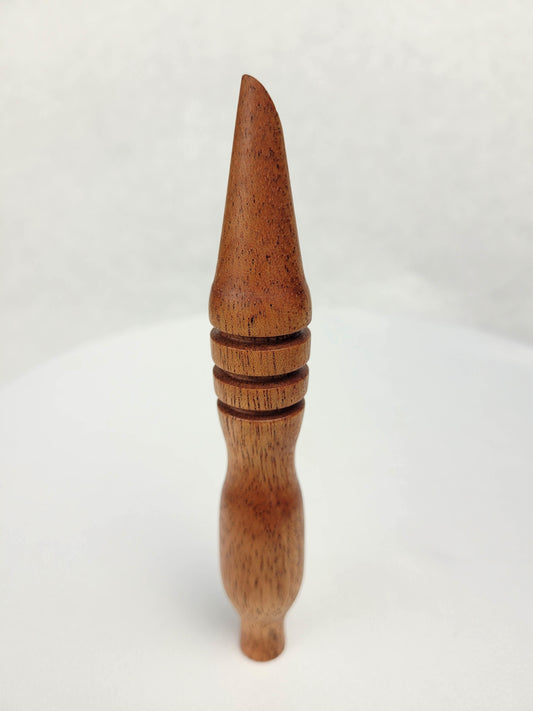 Hand Turned Mahogany Scraper and Tamper Combo D2