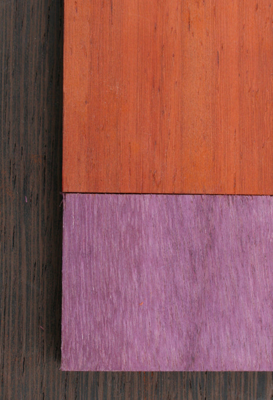 Exotic hardwood polished beautifully help us highlight our designs.