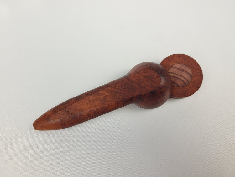 Briarwood Smoking Pipe with Bubinga Inlayed Cap