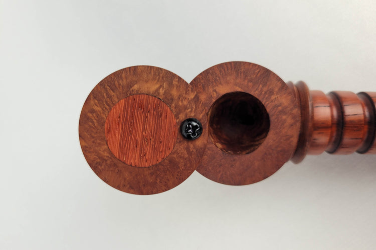 Deep Orange/Red Matching Pipes with Caps and Tamper Kit