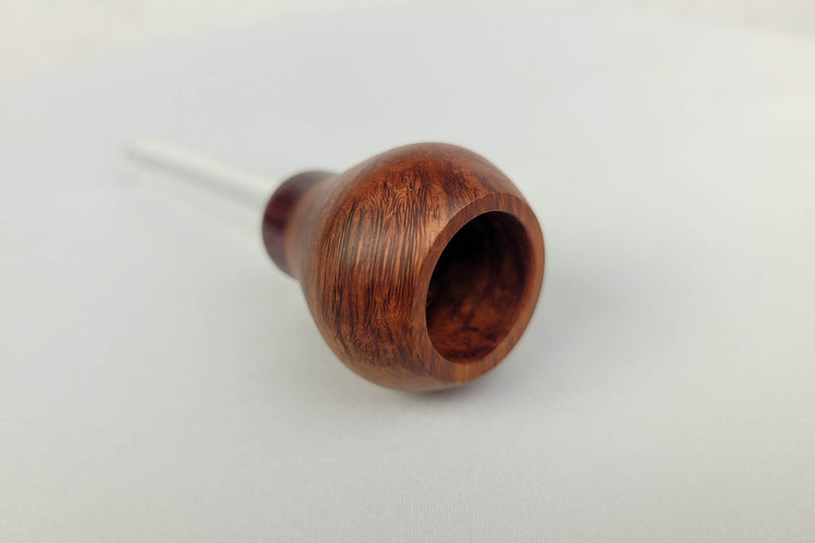 Purpleheart Slider and Two Round Hoppers Smoking Kit