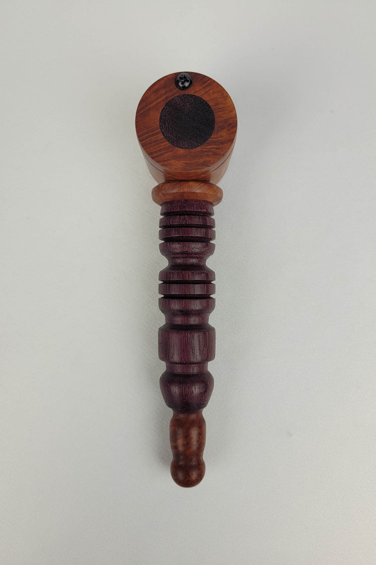 Briarwood and Purpleheart Pipe and Tamper/Scraper Smoking Kit