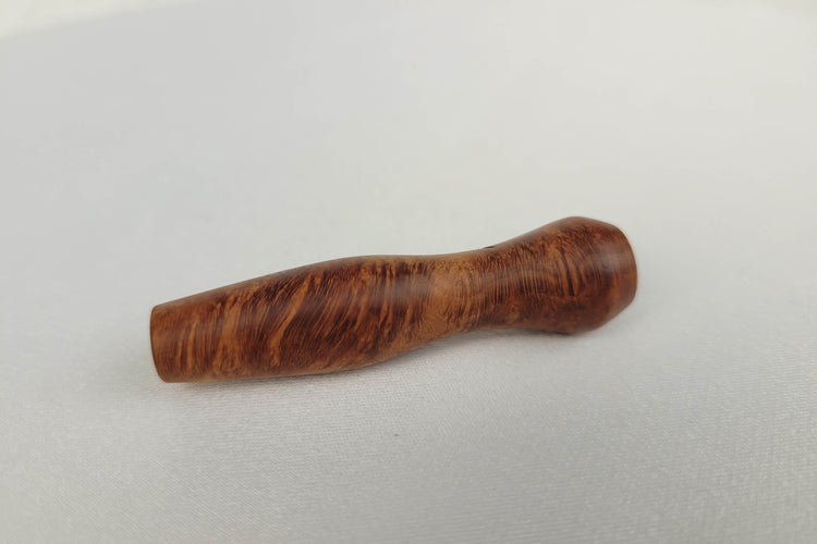 Padauk Inlayed Briarwood Smoking Pipe with a Round Hopper