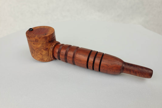 Briarwood Smoking Pipe with a Red Padauk Center