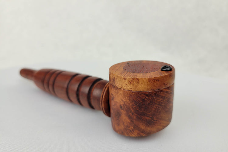 Briarwood Smoking Pipe with a Red Padauk Center