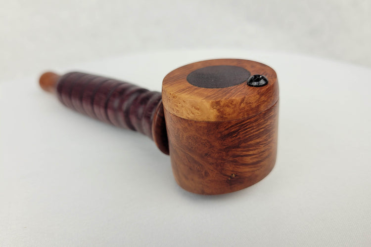 Royal Purpleheart and Briarwood Smoking Pipe with Cap