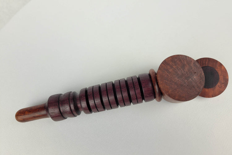 Regal Purpleheart and Briarwood Smoking Pipe with Inlayed Cap