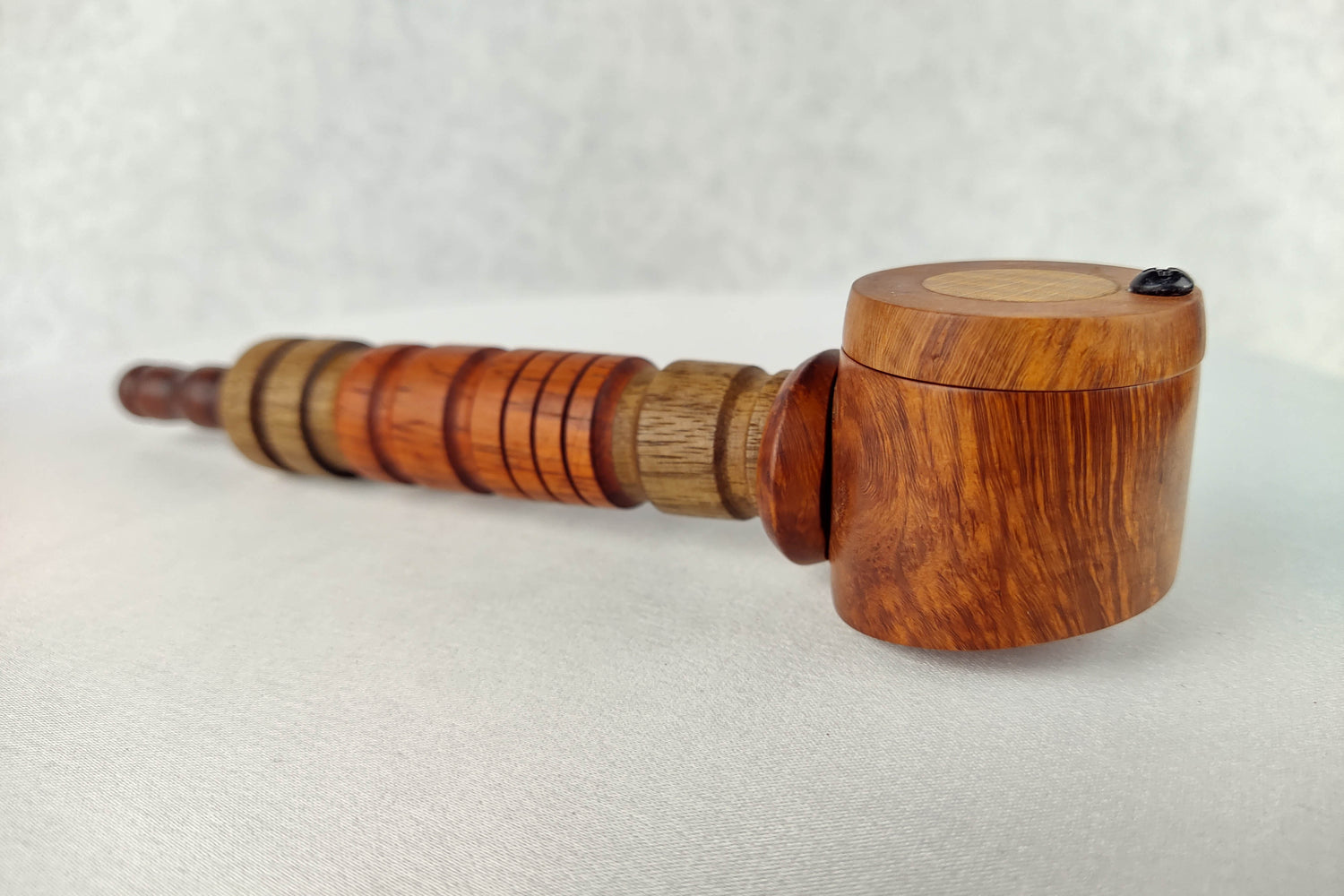 Hybrid Pipe H1 - Wood Pipe with Glass Bowl