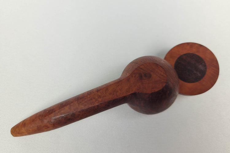 Briarwood Smoking Pipe with Padauk Inlayed Cap