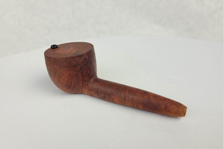 Briarwood Smoking Pipe with a Large Bowl and Aromatic Cedar Inlayed Cap