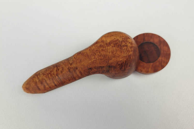 Briarwood Trail Pipe with a Longer Stem and Padauk Inlayed Cap