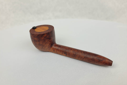 Briarwood Smoking Pipe with Padauk Inlayed Cap