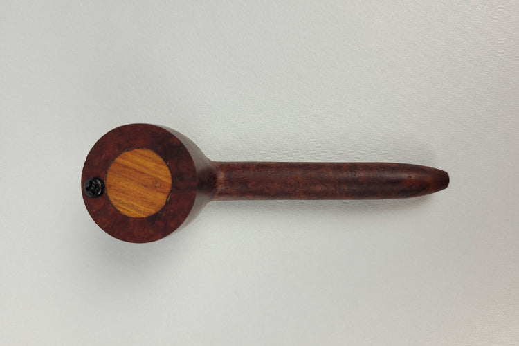 Briarwood Smoking Pipe with Padauk Inlayed Cap