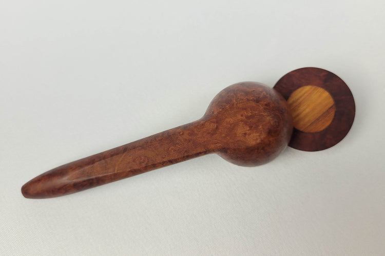 Briarwood Smoking Pipe with Padauk Inlayed Cap