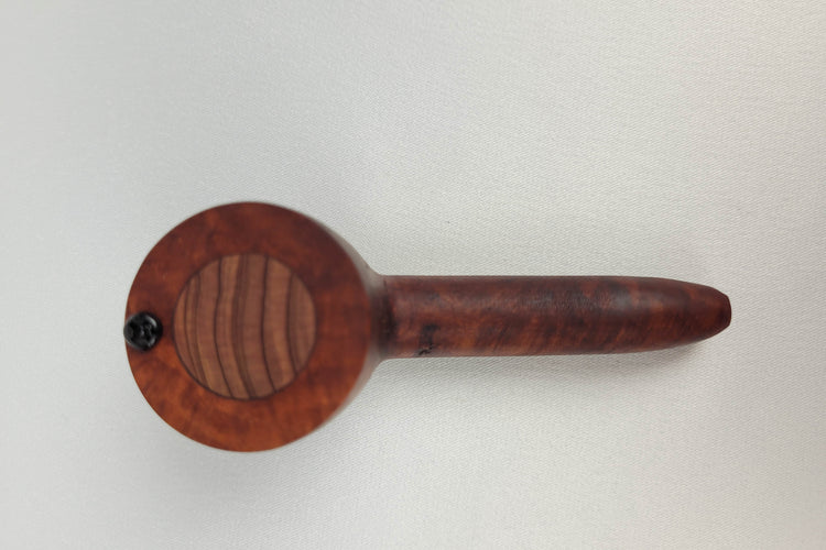 Briarwood Smoking Pipe with Bubinga Inlayed Cap