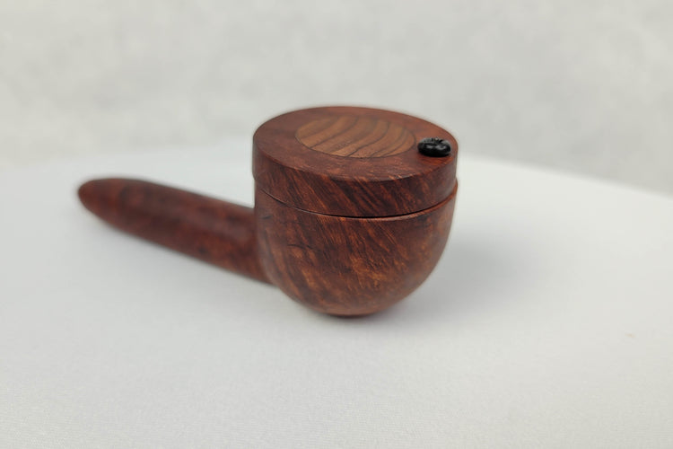 Briarwood Smoking Pipe with Bubinga Inlayed Cap