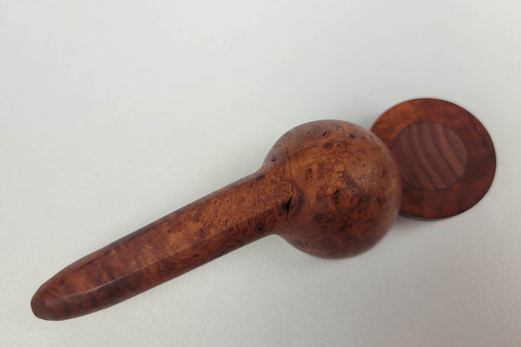 Briarwood Smoking Pipe with Bubinga Inlayed Cap