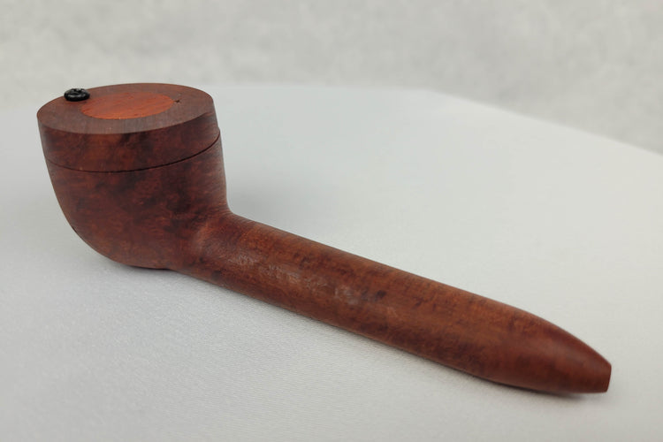 Briarwood Smoking Pipe with Padauk Inlayed Cap