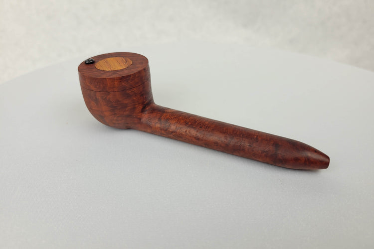 Briarwood Smoking Pipe with Bubinga Inlayed Cap