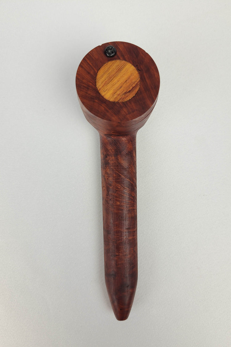 Briarwood Smoking Pipe with Bubinga Inlayed Cap