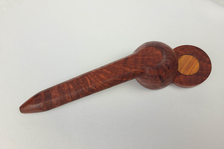 Briarwood Smoking Pipe with Bubinga Inlayed Cap