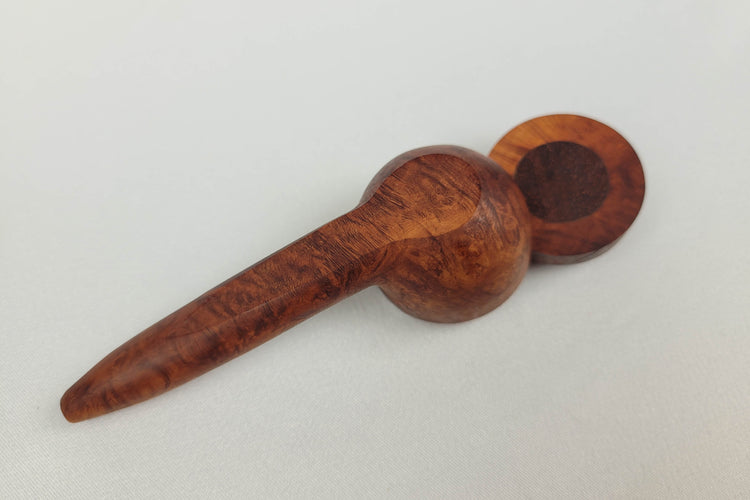 Briarwood Smoking Pipe with Padauk Inlayed Cap