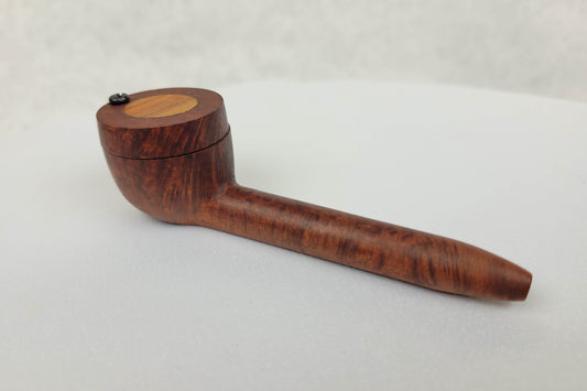 Briarwood Smoking Pipe with Bubinga Inlayed Cap