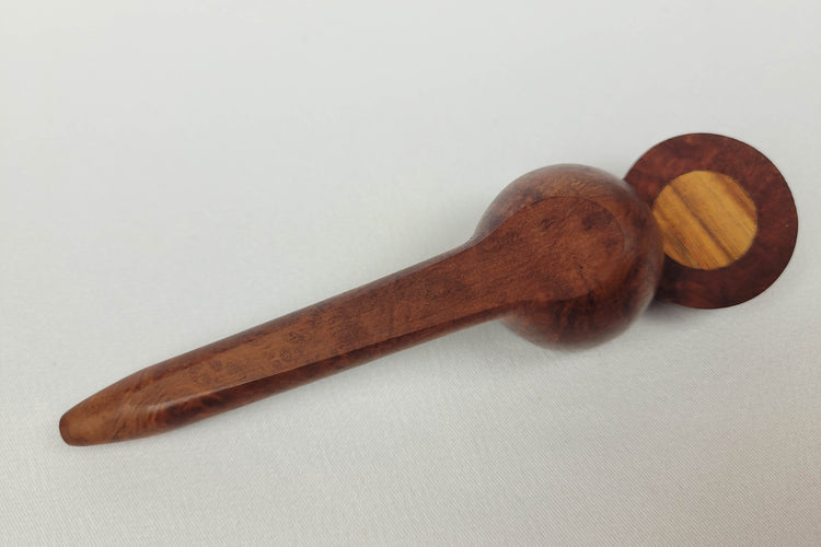 Briarwood Smoking Pipe with Bubinga Inlayed Cap