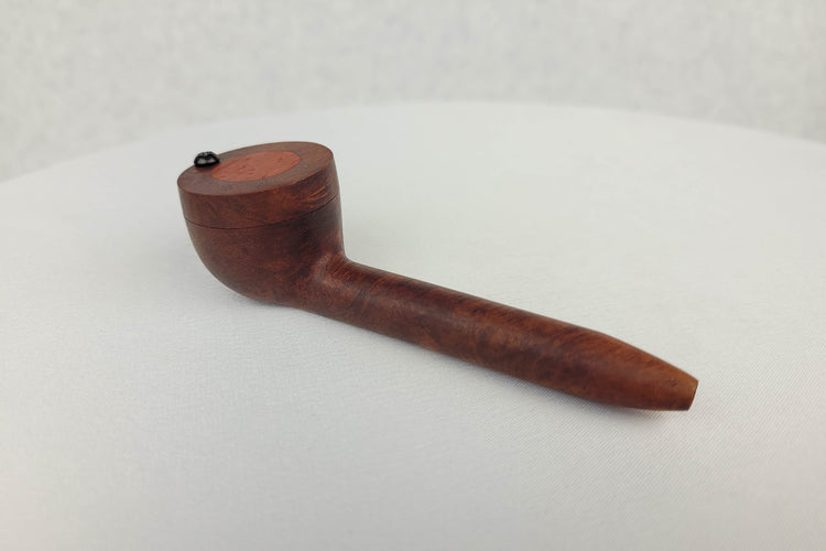 Briarwood Smoking Pipe with Padauk Inlayed Cap