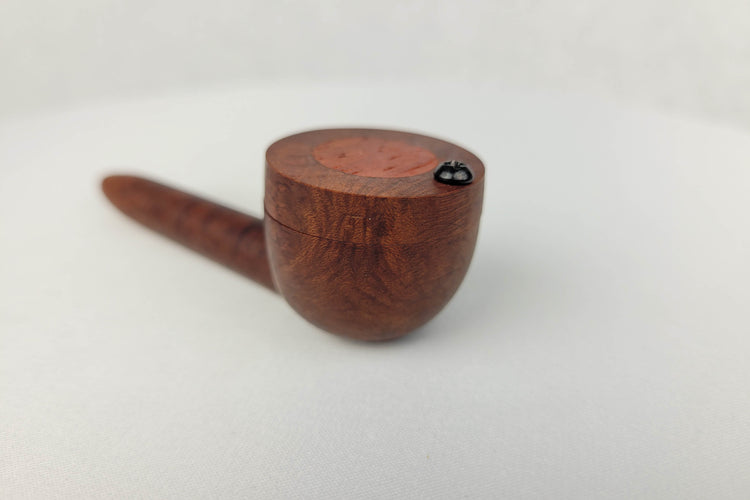 Briarwood Smoking Pipe with Padauk Inlayed Cap