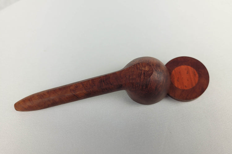 Briarwood Smoking Pipe with Padauk Inlayed Cap