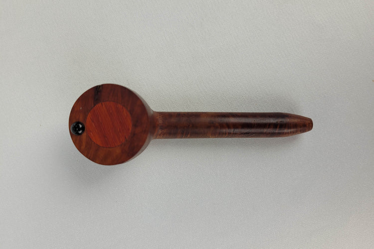 Briarwood Smoking Pipe with Padauk Inlayed Cap