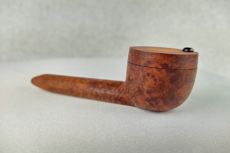 Briarwood Smoking Pipe with Bubinga Inlayed Cap