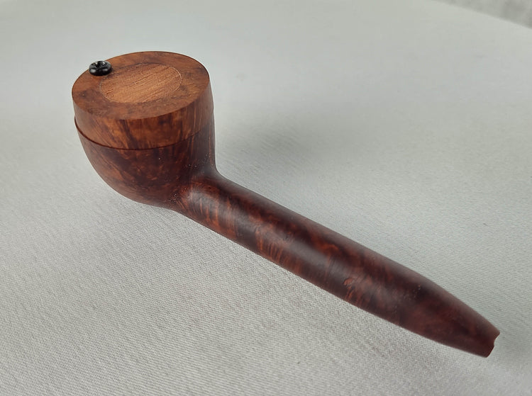 Briarwood Smoking Pipe with Bubinga Inlayed Cap