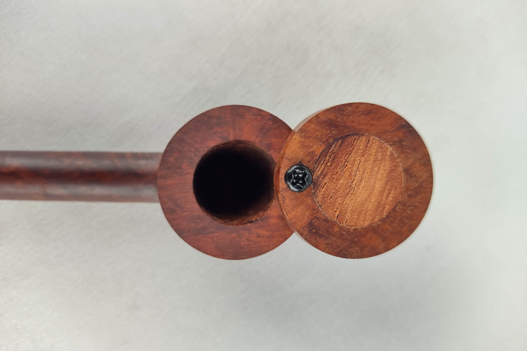 Briarwood Smoking Pipe with Bubinga Inlayed Cap