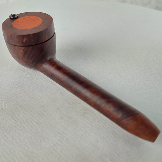 Briarwood Smoking Pipe with Padauk Inlayed Cap