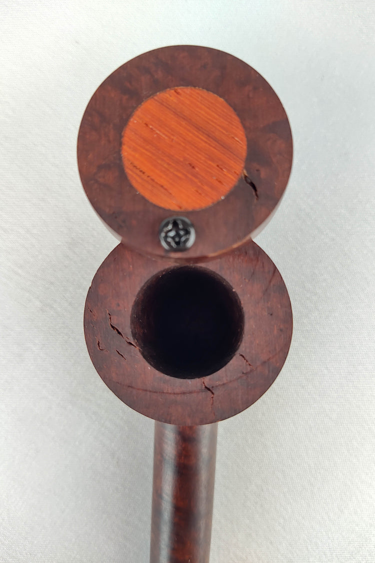 Briarwood Smoking Pipe with Padauk Inlayed Cap