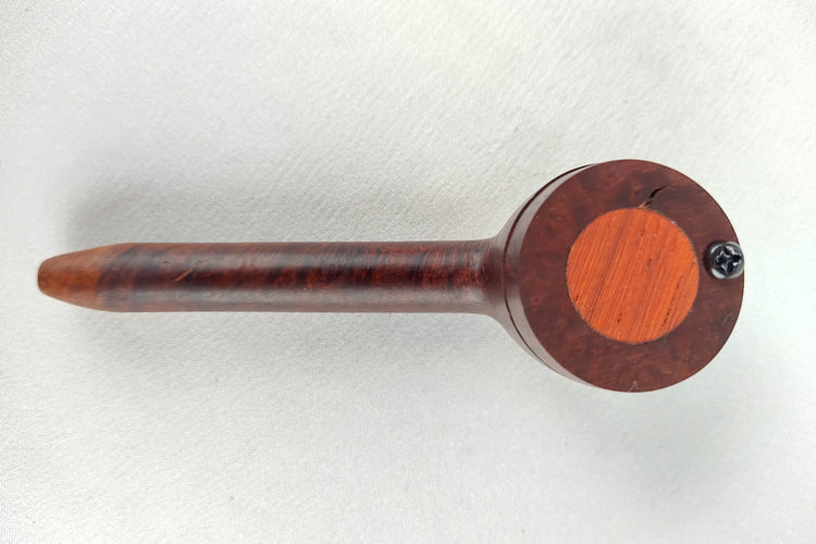 Briarwood Smoking Pipe with Padauk Inlayed Cap