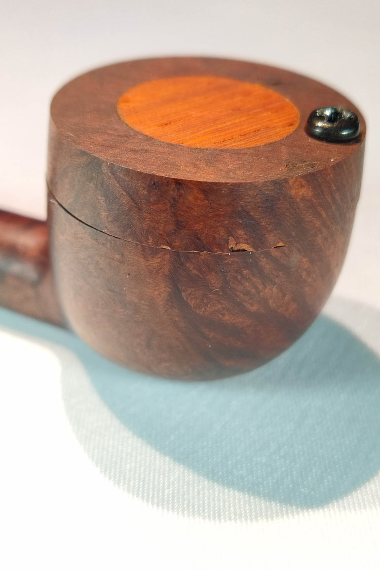 Briarwood Smoking Pipe with Padauk Inlayed Cap