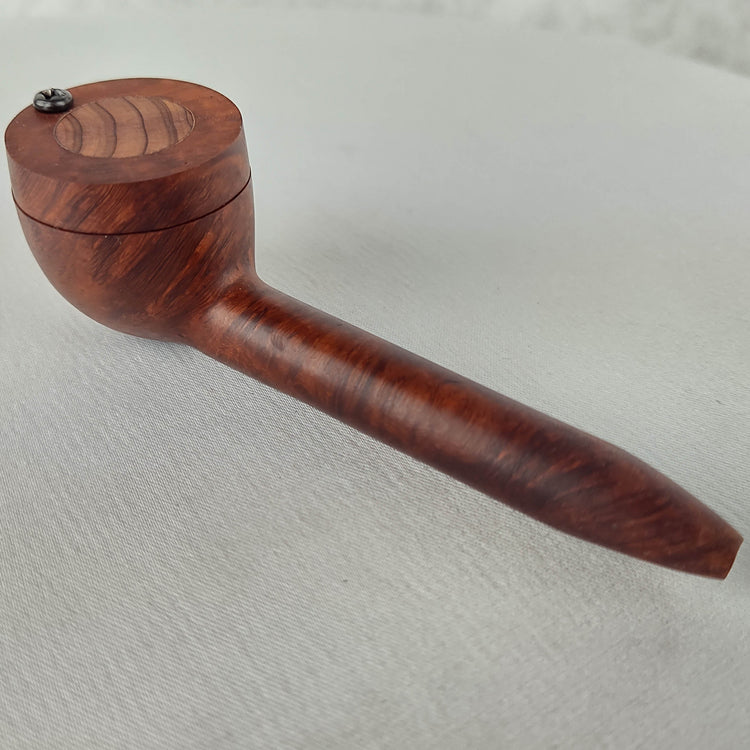 Briarwood Smoking Pipe with Aromatic Red Cedar Inlayed Cap