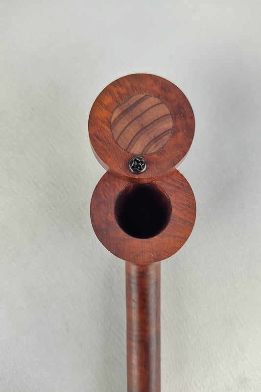 Briarwood Smoking Pipe with Aromatic Red Cedar Inlayed Cap